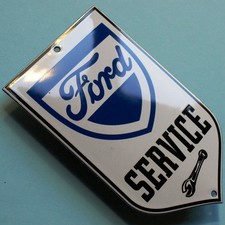 FORD Service = Tür- Emailschild Dearborn um 2010 Auto Werkstatt Mustang MAKELLOS