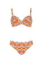 Opera Bikini ungefüttert bunt Muster Retro Gr. 38 40 42 44 46 D E NP 120 €