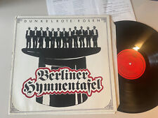 LP Schlager Berliner Hymnentafel – Dunkelrote Rosen (9 Song) LUZIFER REC Insert