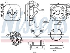 Nissens 91583 ölkühler - 91583,