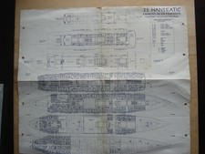 S S Hanseatic Kammerplan 60er Jahre Kreuzfahrt  Passagierschiff