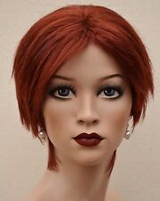  Perücke für Schaufensterpuppe Zweithaar Haarteil rotblond ca.30 cm (E12)