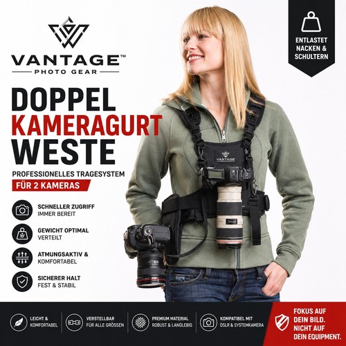 Doppel kameragurt weste nicama - doppel,