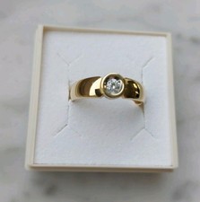 Solitär 585er 14kt Gold Ring mit Brillant ca.0,15 ct Gr.60