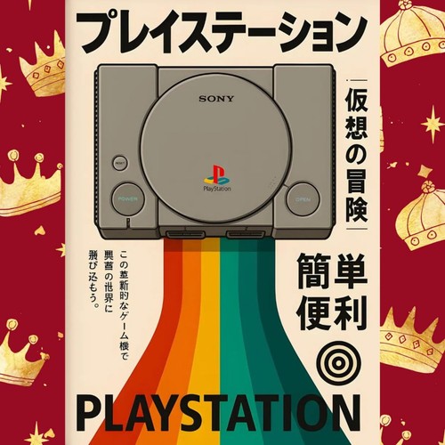 Playstation retro poster - playstation,