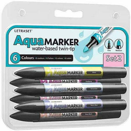 Letraset aquamarker set - aquamarker, "set