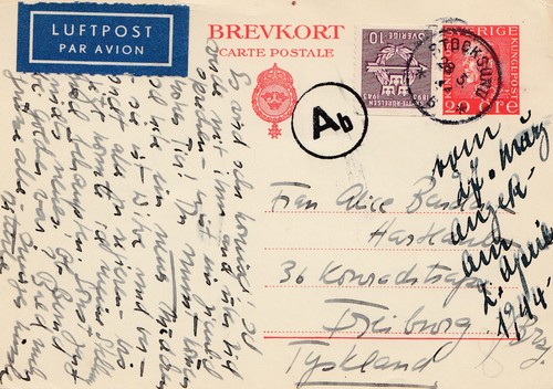 Schweden 1944 stocksunu - schweden:, nach