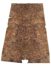 Nussbaum Wurzelholz Furnier Intarsien 60x17-23cm 4 Bl�tter