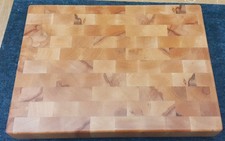 Hackblock Buche Hirnholz 37 x 27 cm Hackbrett Schneidbrett