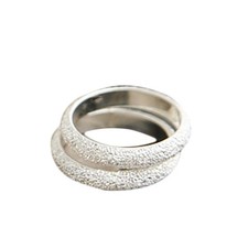 Ring Silber mit rauer
