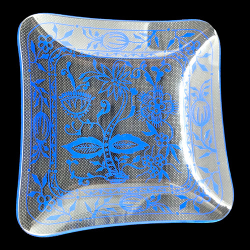 Glasschale zwiebelmuster - glasschale,