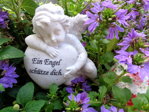 Grabschmuck trauer engel herz - trauer,