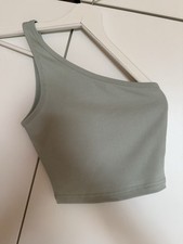 One Shoulder Top pastelgrün