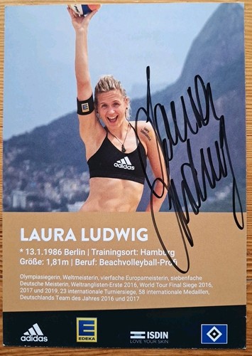 Laura ludwig orig autogramm - laura,