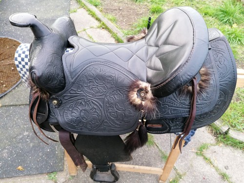 Westernsattel zoll leder - zoll,