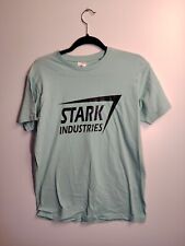 Tony Stark Iron Man stark industries  Herren Baumwolle T-Shirt Blau S