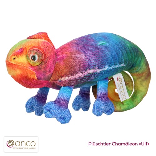 Chamäleon plüschtier - chamäleon,