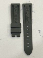 Panerai 22MM Grün Gummi Kautschuk Logo Armband (22/20MM)