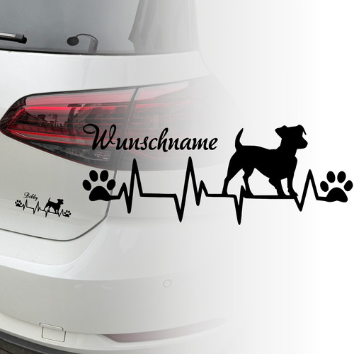 Auto aufkleber jack russel - aufkleber, |