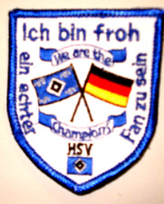 Aufnäher Ich bin froh ein echter Hamburger SV  Fan zu sein Fussball Fanartikel