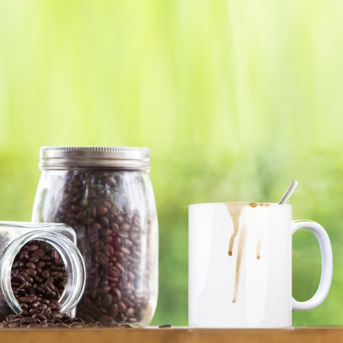 Kaffeebecher mit putz schaf - mit, putz-schaf
