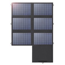 60W Faltbares Solarmodul mit 18V DC USB-C für Wandern & Notstromversorgung