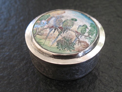 Pillendose silber 900 - pillendose,