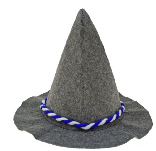 Seppelhut grauer schwerer filz - schwerer,