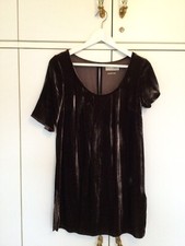 Odd Molly Tunika Gr. 1 S Gr. 36 braun Seidensamt, wie neu!