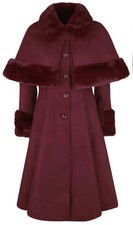 Hell Bunny Mantel Damen Capulet Coat rot Gothic, Rockwear
