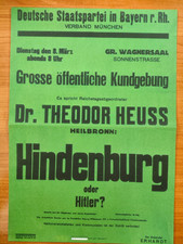 Hindenburg oder hitler - hindenburg,