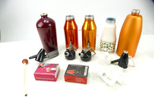 5 Heimsyphon Syphon Sahne und Soda Flaschen mit 2 Packungen Gas Deko V-200