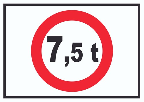 Durchfahrt verboten tonnen - durchfahrt, 7,5