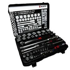 Würth Steckschlüsselsatz Zebra Steckschlüssel 56-teilig 1/4 1/2 Zoll Satz NEU