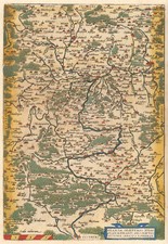 Franken Original Kupferstich Landkarte Ortelius 1579