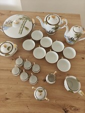 Antikes Kutani Porzellan Set Handgemalt, Made in Japan – 28-teiliges Teeservice