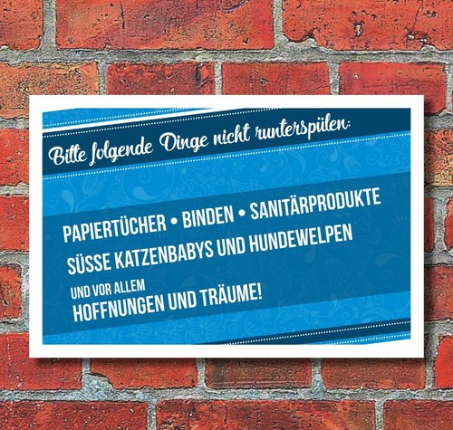 Schild toilettenordnung keine - toilettenordnung,