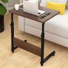 Beistelltisch Laptoptisch Computertisch Betttisch mit Rollen Höhenverstellbar DE