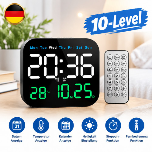 Großes display digitaluhr led - digitaluhr,