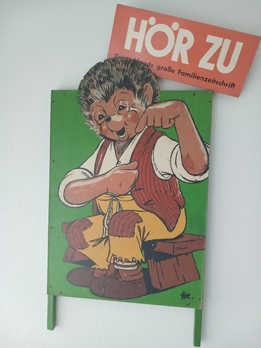 Alte hörzuwerbung handgemalt - hörzuwerbung,