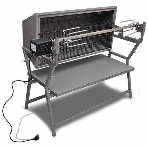 Spanferkelgrill mit drehspieß - spanferkelgrill,