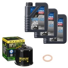 Honda CB 600 F Hornet PC41E 2011, LIQUI MOLY 10W-40  3L, HiFlo Ölfilter Set