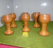 Melitta Friesland Ammerland Eichenforst  6 Eierbecher auf Fuss  Höhe  ca. 11 cm