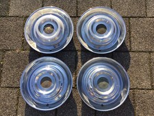 1954 1955 Cadillac Radkappen 4er Set Hub Caps 15 Zoll Wheel Cover mit Emblem