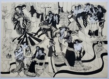 Collage Zeichnung Bauhaus