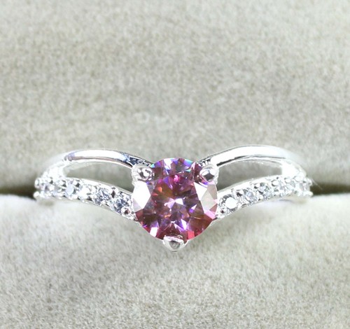 Pink rund brillantschliff - pink,