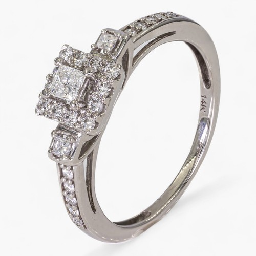 Ring weißgold 0 35 - -, 14