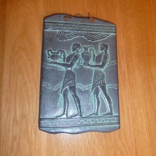 Minoisch Knossos Kreta Reproduktion von Fresko zwei junge Männer Souvenir selten