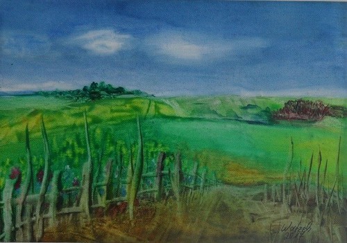 Enkaustik bild 30x40cm mit - 30x40cm,
