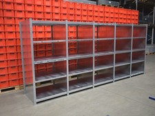 Dexion Nora Fachbodenregal Lagerregal Länge 4675 mm Stahlregal Lagerregal Keller